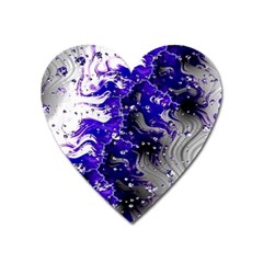 Fractal Lava Heart Magnet