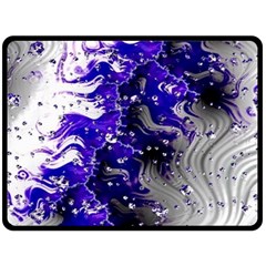 Fractal Lava Fleece Blanket (large) 