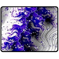 Fractal Lava Fleece Blanket (medium)  by Sparkle