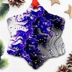 Fractal Lava Ornament (snowflake) by Sparkle