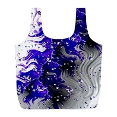 Fractal Lava Full Print Recycle Bag (l) by Sparkle