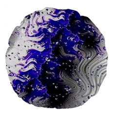 Fractal Lava Large 18  Premium Flano Round Cushions by Sparkle