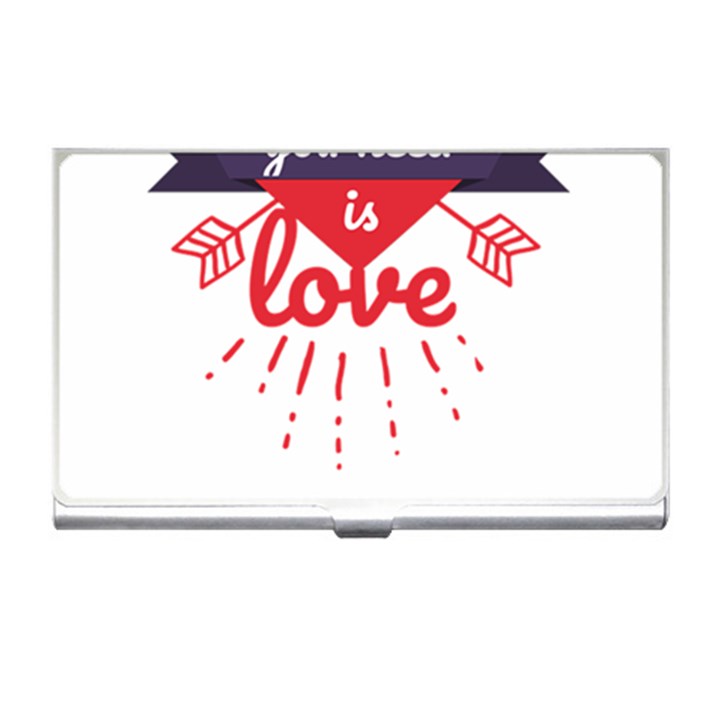 all you need is love Business Card Holder