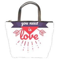 All You Need Is Love Bucket Bag by DinzDas