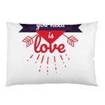 all you need is love Pillow Case (Two Sides) Back