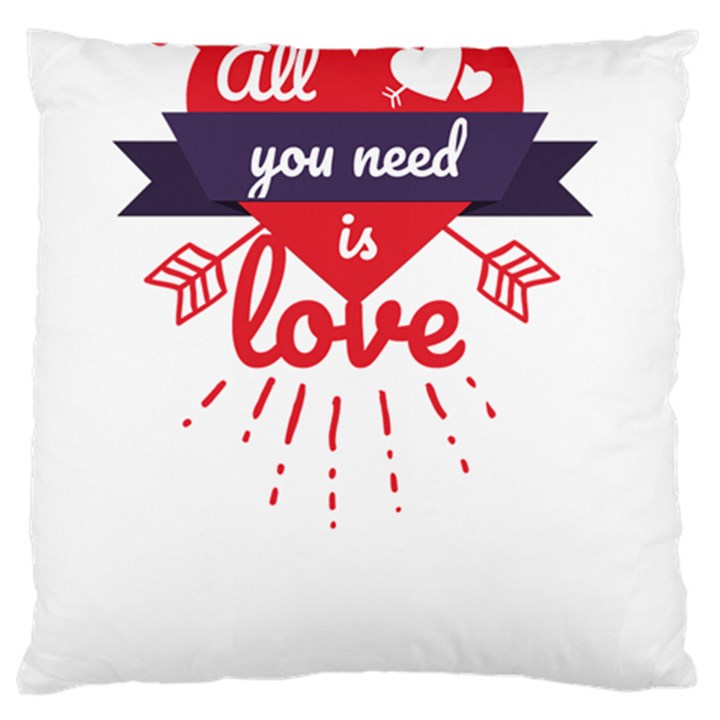 all you need is love Standard Flano Cushion Case (One Side)