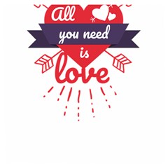 All You Need Is Love Wooden Puzzle Square