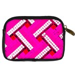 Pop Art Mosaic Digital Camera Leather Case Back