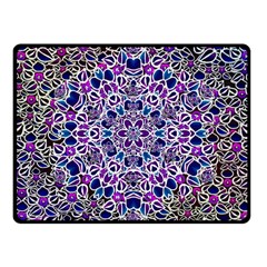 Digital Painting Drawing Of Flower Power Fleece Blanket (small) by pepitasart