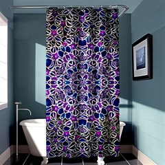 Digital Painting Drawing Of Flower Power Shower Curtain 36  X 72  (stall)  by pepitasart