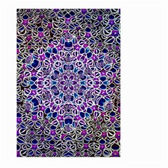 Digital Painting Drawing Of Flower Power Large Garden Flag (two Sides) by pepitasart