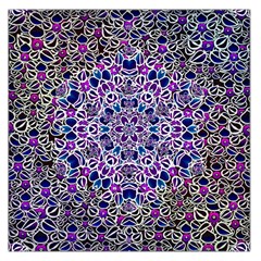 Digital Painting Drawing Of Flower Power Large Satin Scarf (square) by pepitasart