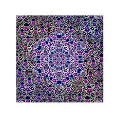 Digital Painting Drawing Of Flower Power Small Satin Scarf (square) by pepitasart