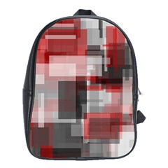 Abstract Tiles, Mixed Color Paint Splashes, Altered School Bag (xl) by Casemiro