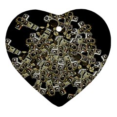 Industrial Heart Artwork Ornament (heart) by dflcprintsclothing