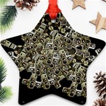 Industrial Heart Artwork Ornament (Star) Front