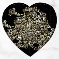 Industrial Heart Artwork Jigsaw Puzzle (heart) by dflcprintsclothing