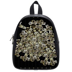 Industrial Heart Artwork School Bag (small)