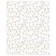 Cute Bunnies And Carrots Pattern, Light Colored Theme Drawstring Bag (small) by Casemiro