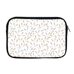 Cute Bunnies And Carrots Pattern, Light Colored Theme Apple Macbook Pro 17  Zipper Case by Casemiro