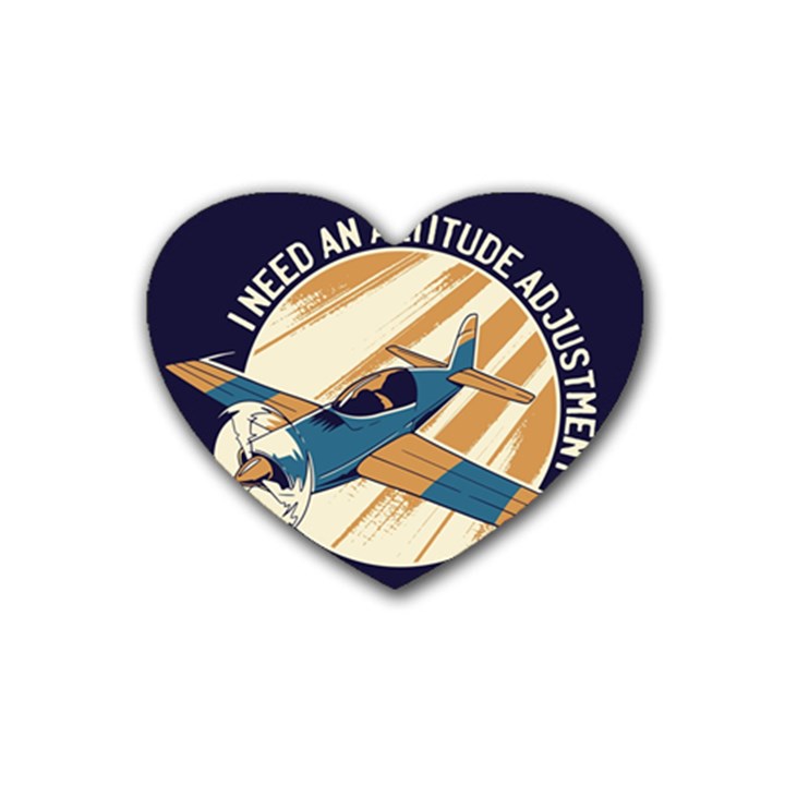 Airplane - I Need Altitude Adjustement Heart Coaster (4 pack) 