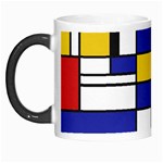 Stripes And Colors Textile Pattern Retro Morph Mugs Left