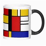 Stripes And Colors Textile Pattern Retro Morph Mugs Right