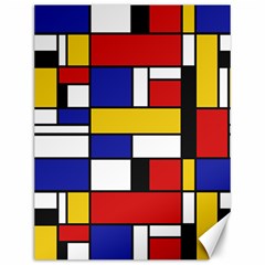 Stripes And Colors Textile Pattern Retro Canvas 12  X 16  by DinzDas