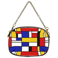 Stripes And Colors Textile Pattern Retro Chain Purse (one Side)