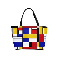 Stripes And Colors Textile Pattern Retro Classic Shoulder Handbag