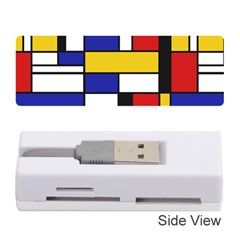 Stripes And Colors Textile Pattern Retro Memory Card Reader (stick)