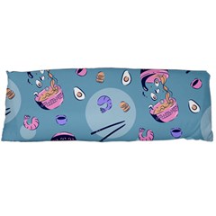 Japanese Ramen Sushi Noodles Rice Bowl Food Pattern 2 Body Pillow Case (dakimakura) by DinzDas