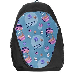 Japanese Ramen Sushi Noodles Rice Bowl Food Pattern 2 Backpack Bag by DinzDas