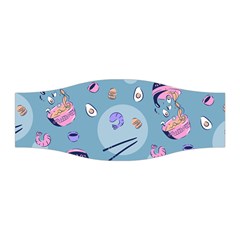 Japanese Ramen Sushi Noodles Rice Bowl Food Pattern 2 Stretchable Headband by DinzDas