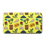 Tropical Island Tiki Parrots, Mask And Palm Trees Medium Bar Mats 16 x8.5  Bar Mat