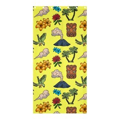 Tropical Island Tiki Parrots, Mask And Palm Trees Shower Curtain 36  X 72  (stall)  by DinzDas