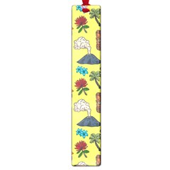 Tropical Island Tiki Parrots, Mask And Palm Trees Large Book Marks by DinzDas