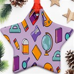 Back To School And Schools Out Kids Pattern Ornament (Star) Front