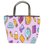 Back To School And Schools Out Kids Pattern Bucket Bag Front