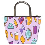 Back To School And Schools Out Kids Pattern Bucket Bag Back