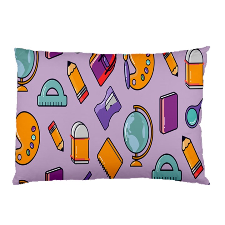 Back To School And Schools Out Kids Pattern Pillow Case