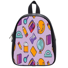 Back To School And Schools Out Kids Pattern School Bag (small) by DinzDas