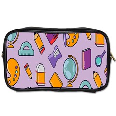 Back To School And Schools Out Kids Pattern Toiletries Bag (one Side) by DinzDas