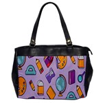 Back To School And Schools Out Kids Pattern Oversize Office Handbag Front