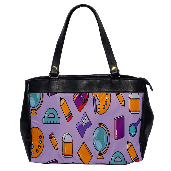 Back To School And Schools Out Kids Pattern Oversize Office Handbag