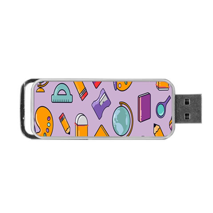 Back To School And Schools Out Kids Pattern Portable USB Flash (Two Sides)