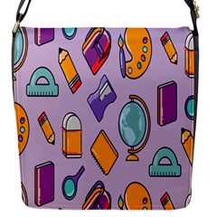 Back To School And Schools Out Kids Pattern Flap Closure Messenger Bag (s) by DinzDas