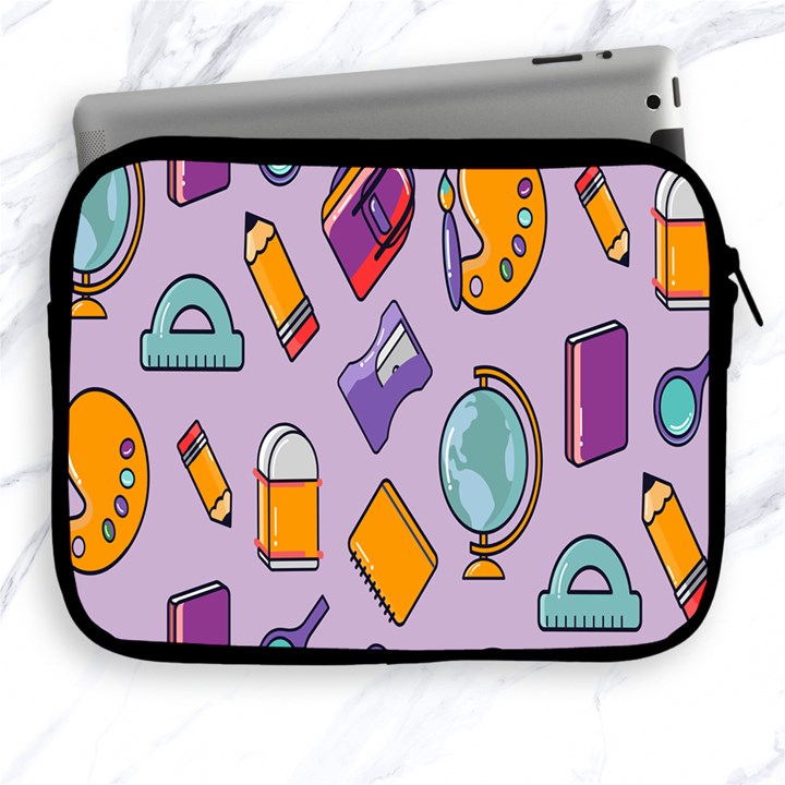 Back To School And Schools Out Kids Pattern Apple iPad 2/3/4 Zipper Cases