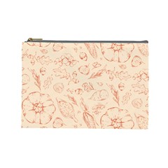 Thanksgiving Flowers And Gifts Pattern Cosmetic Bag (large) by DinzDas