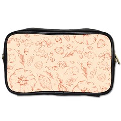 Thanksgiving Flowers And Gifts Pattern Toiletries Bag (two Sides) by DinzDas